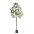 5ft artificial olive tree with a weighted base - view 3