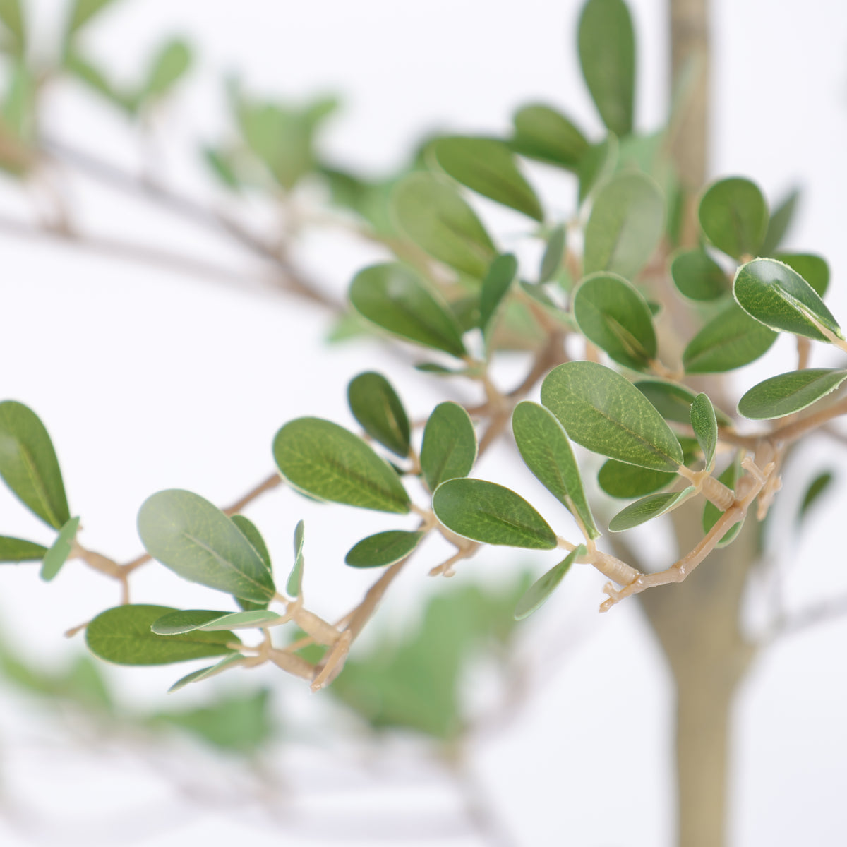6ft artificial olive tree in a weighted matte black pot - view 6