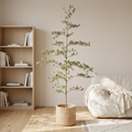 6ft artificial olive tree in a weighted matte black pot