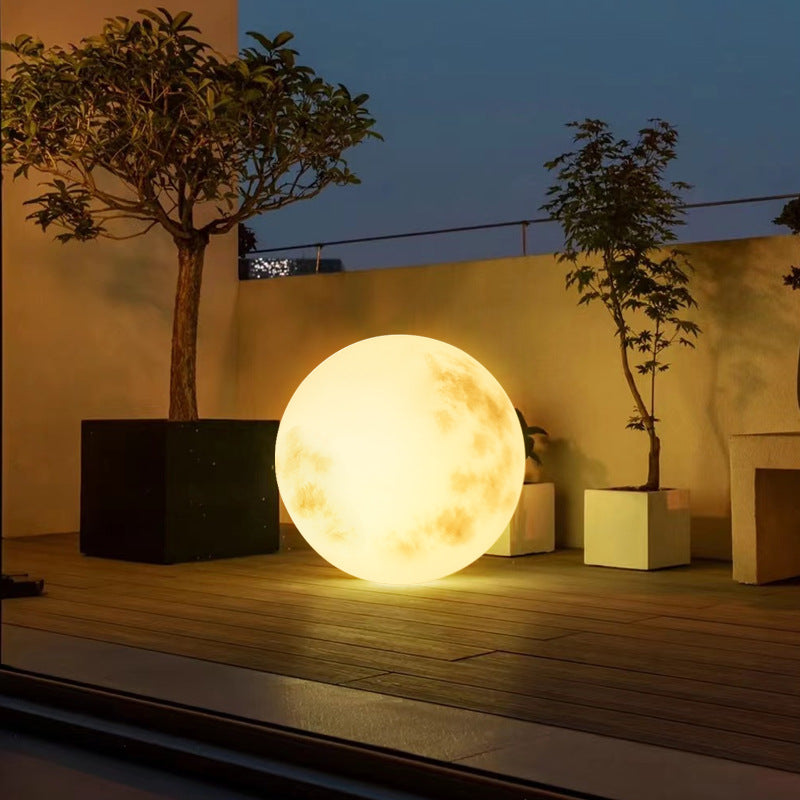Moon globe outdoor light - view 3