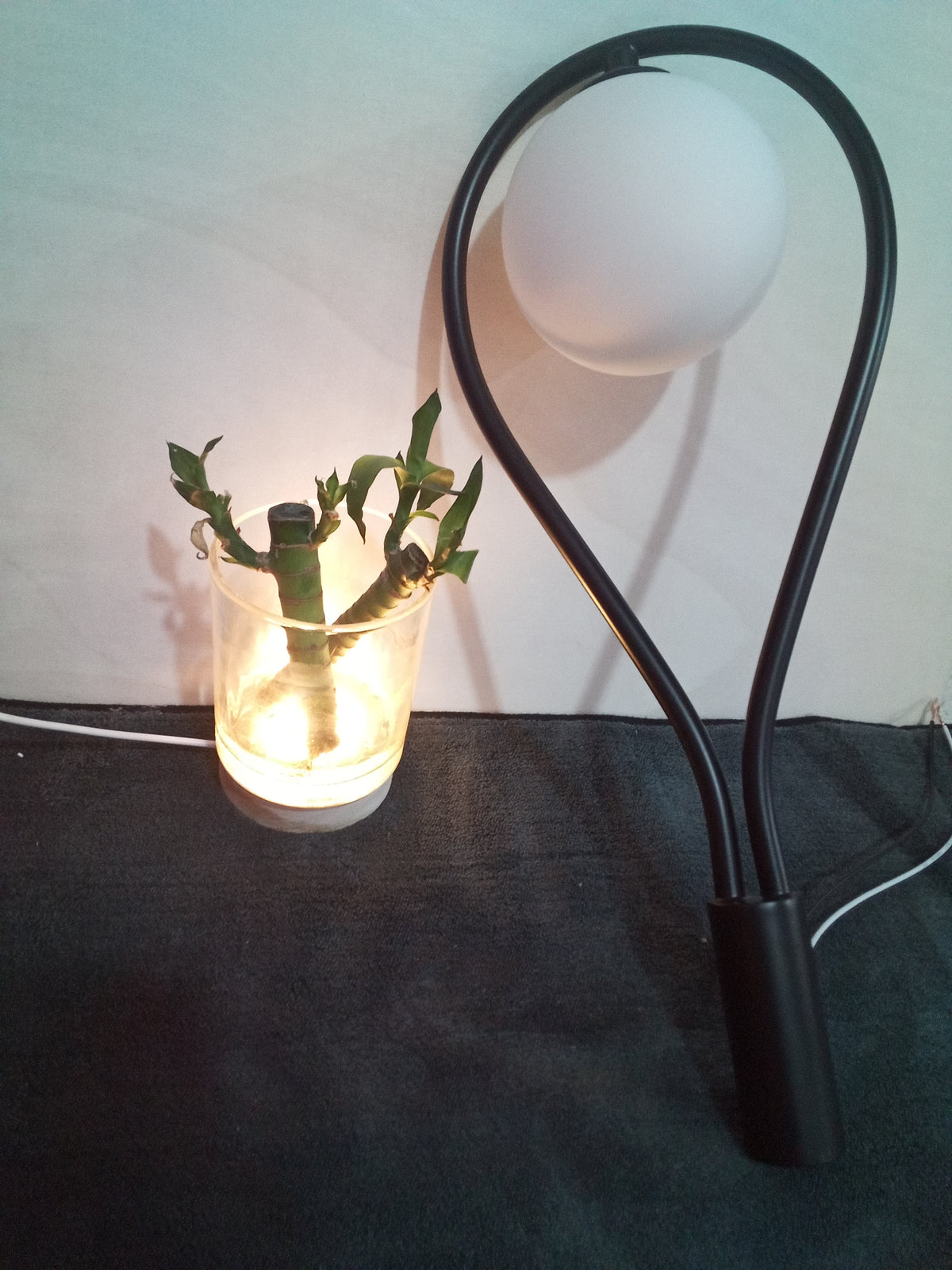 Nordic bedside wall lamp with milk white glass shade - view 3