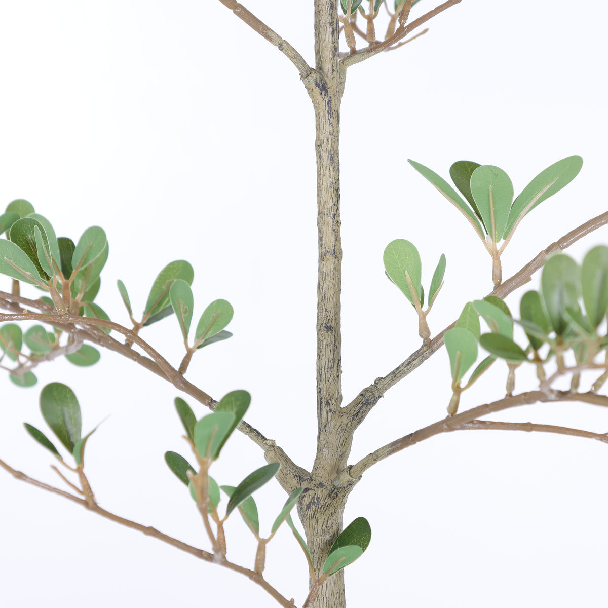 6ft artificial olive tree in a weighted matte black pot - view 3