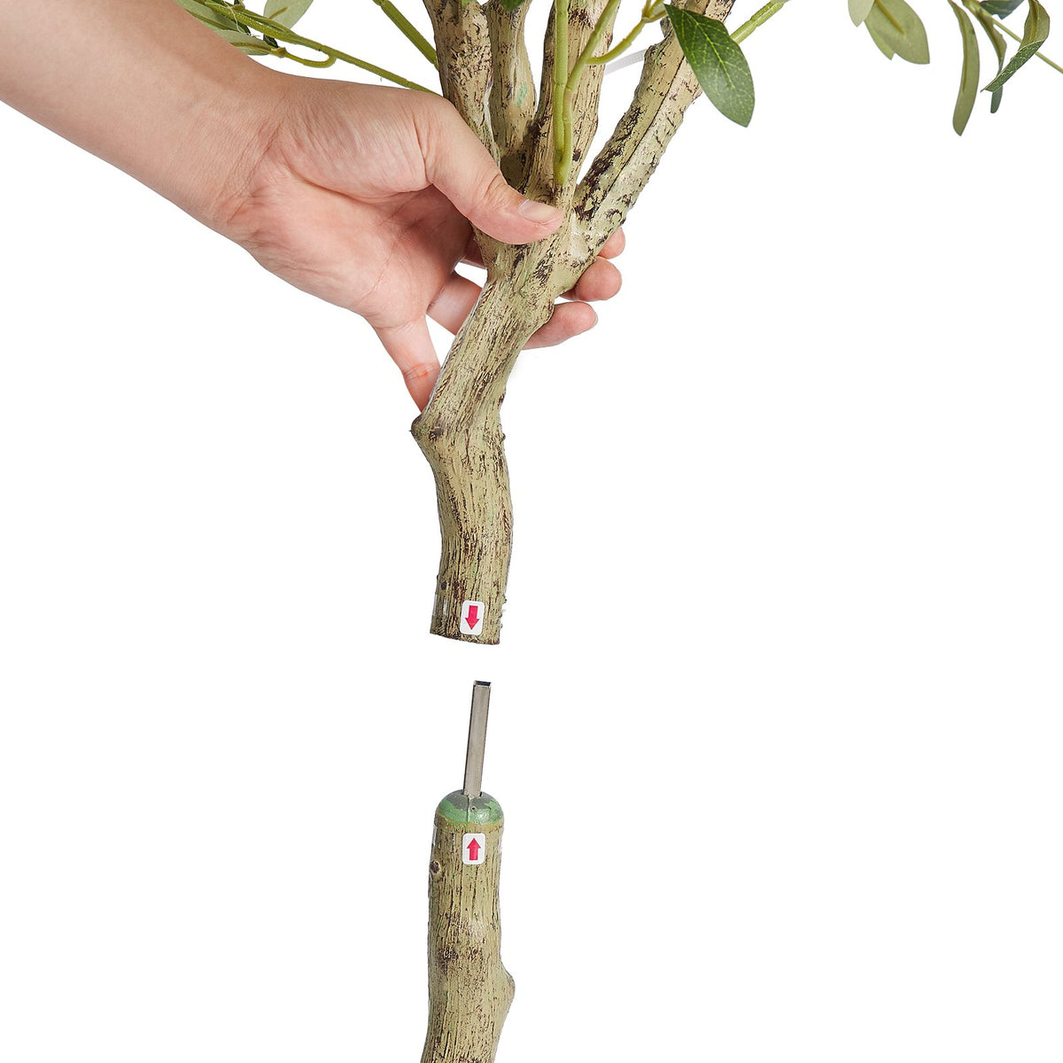 6ft artificial olive tree with PE foliage - view 4