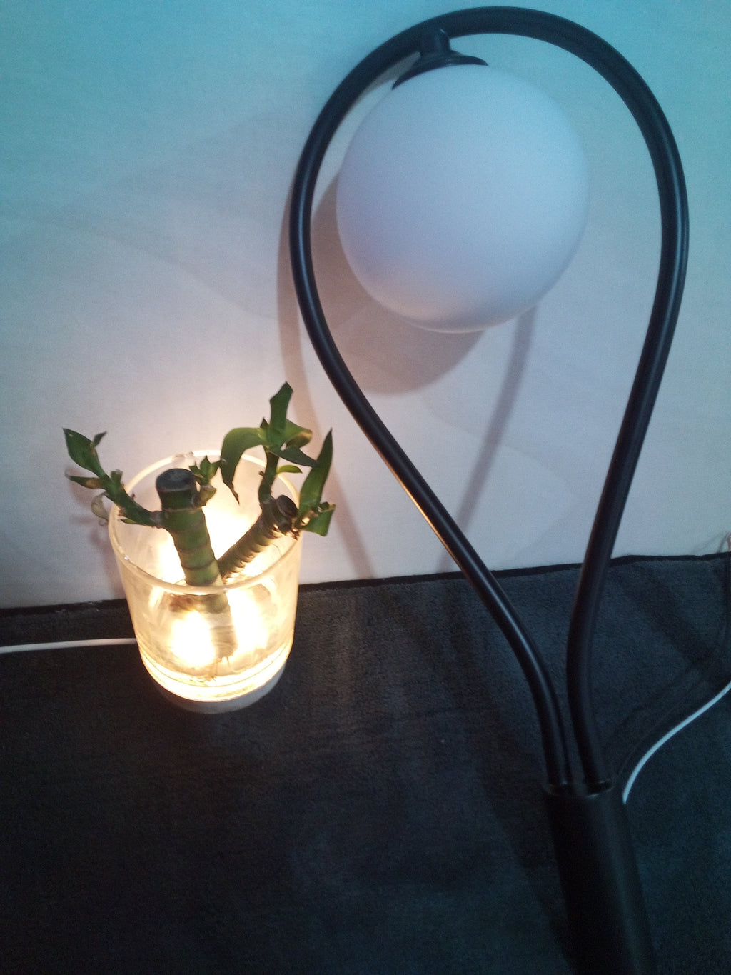 Nordic bedside wall lamp with milk white glass shade - view 4