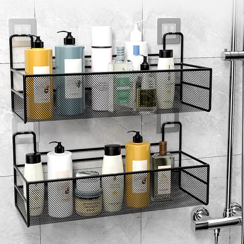 Wall-mounted bathroom shelf