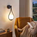 Nordic Bedside Wall Lamp | Glass Shade on a Slim Arm