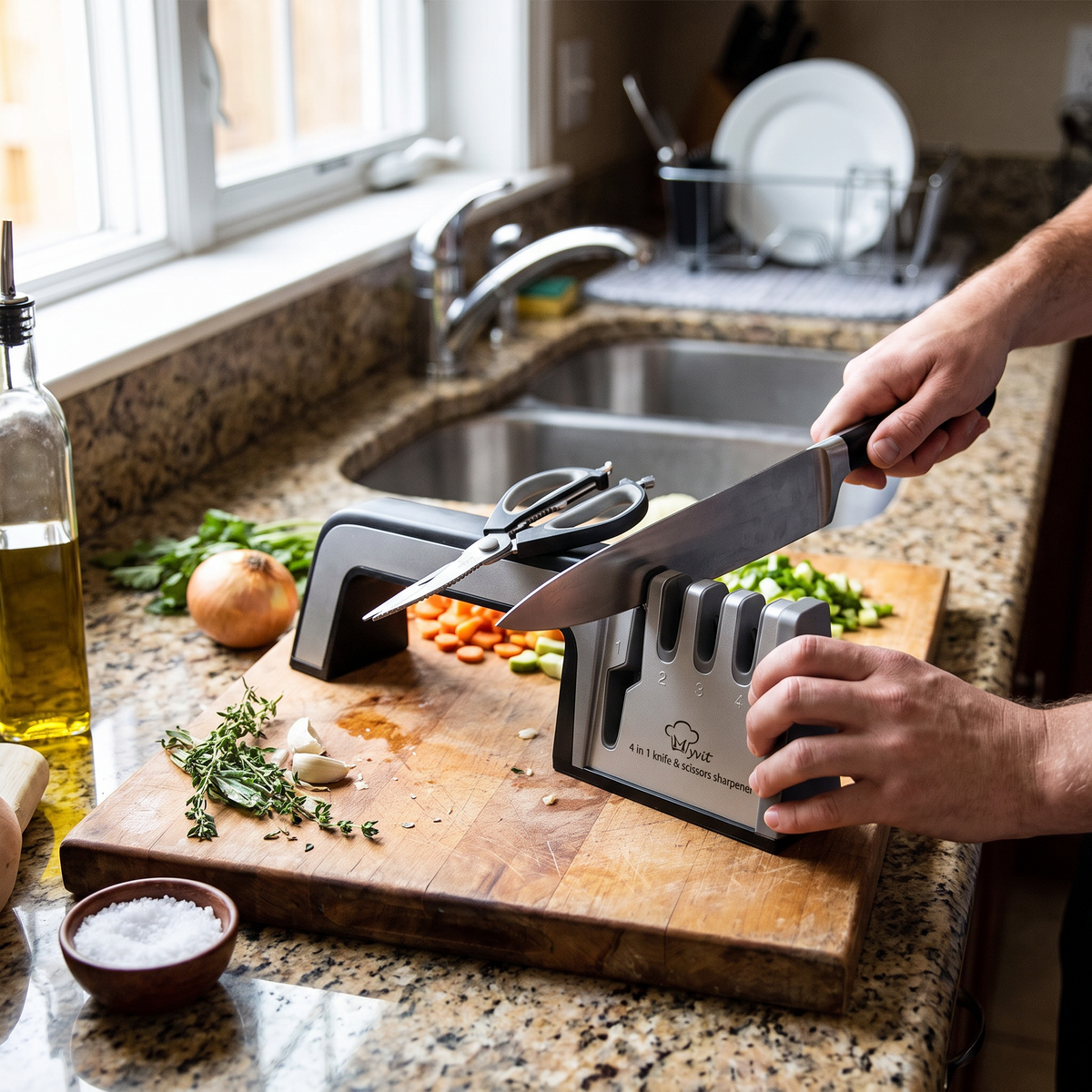 Four in One Kitchen Knife Sharpener