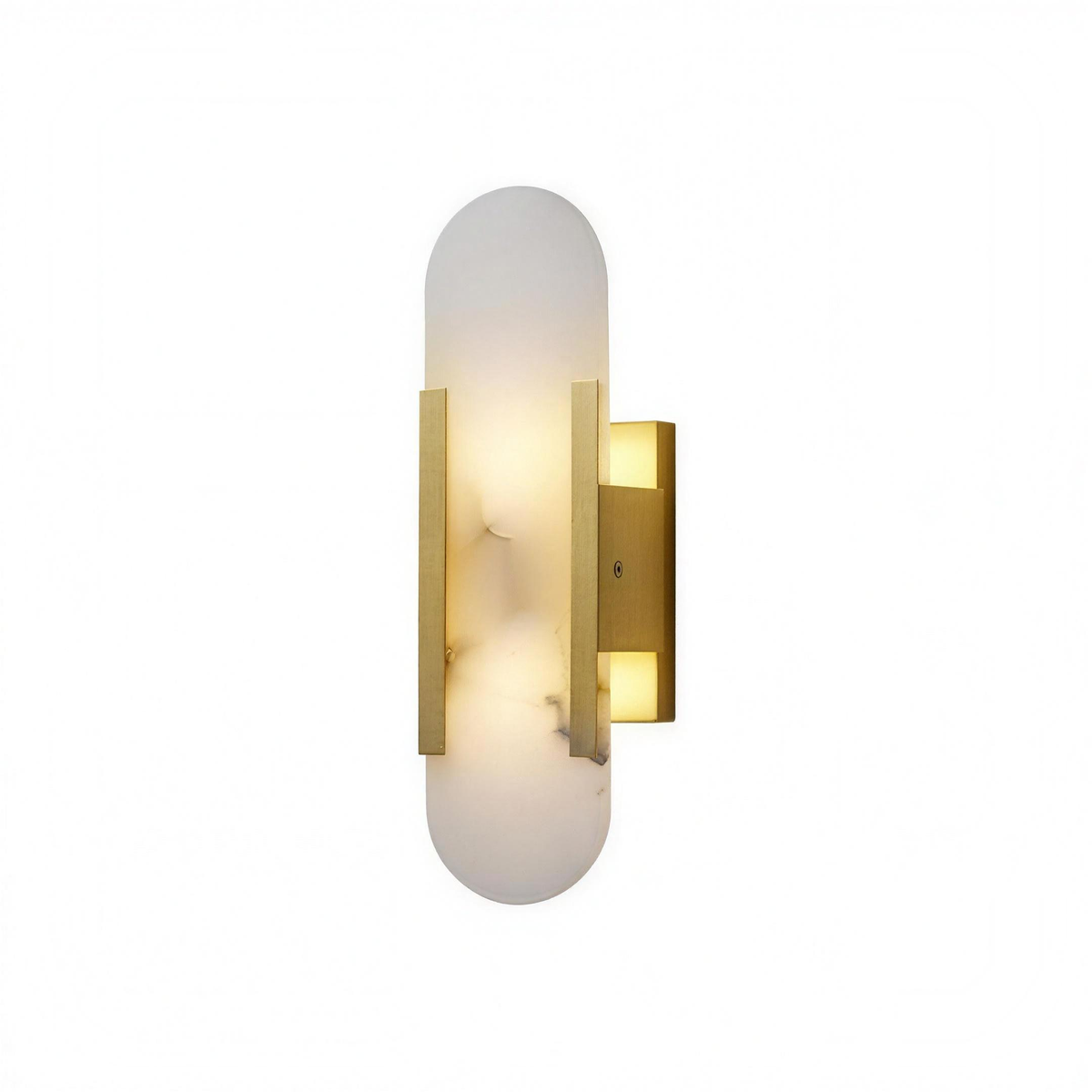 Marble and iron wall lamp - view 7