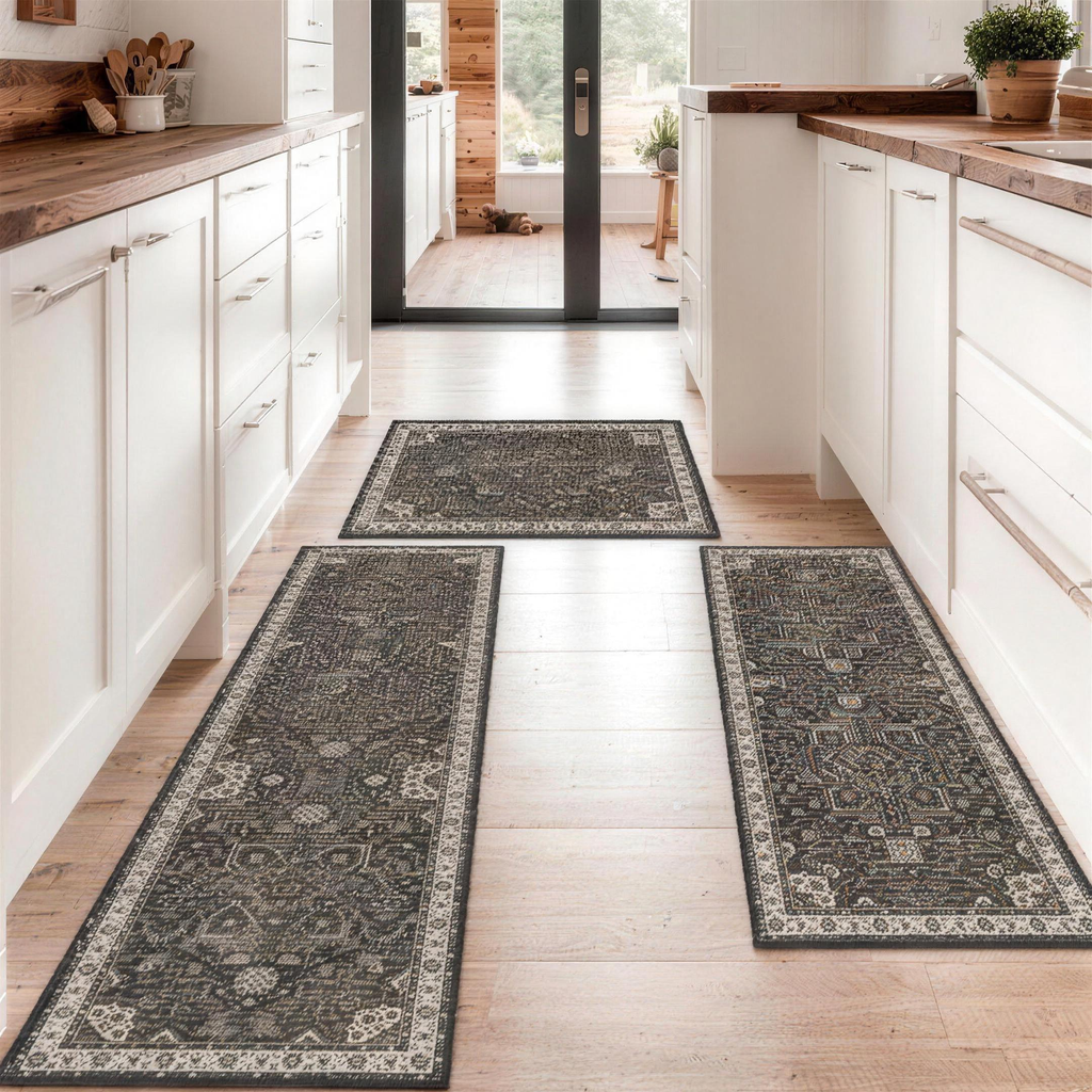 Boho kitchen rug, set of 3 - view 2