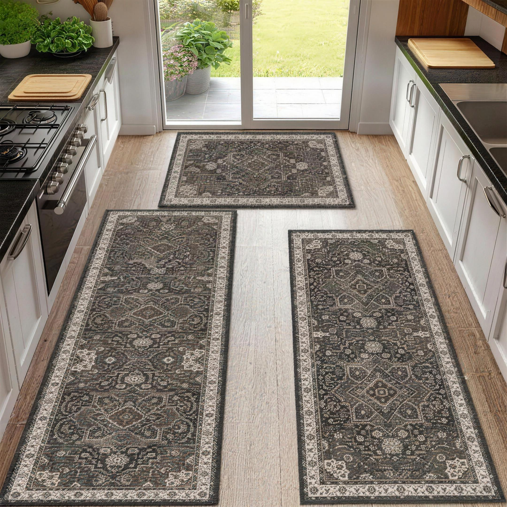 Boho kitchen rug, set of 3 - view 5