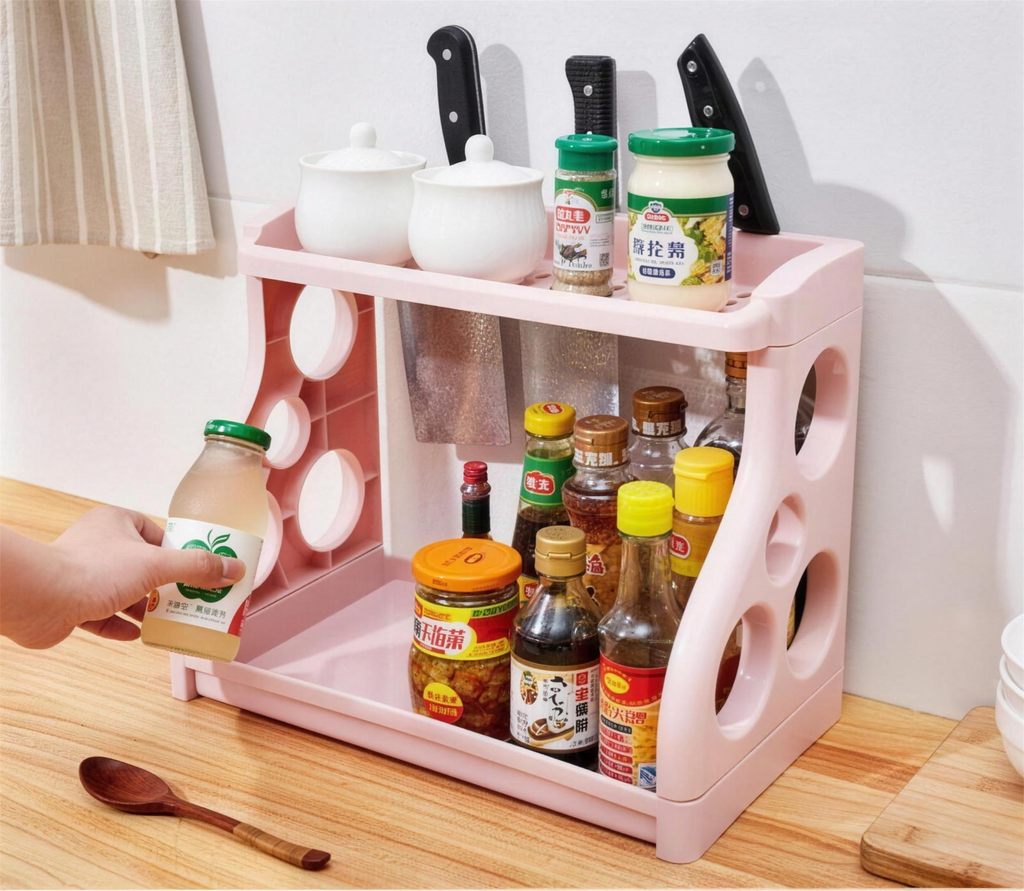 Folding kitchen storage rack - view 5