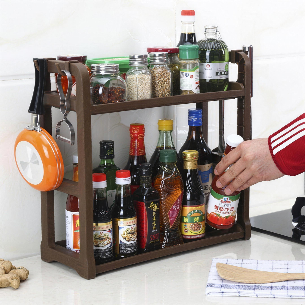 Folding kitchen storage rack - view 6