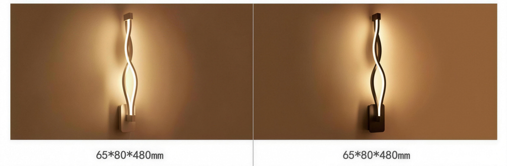 Nordic wave LED wall light - view 6