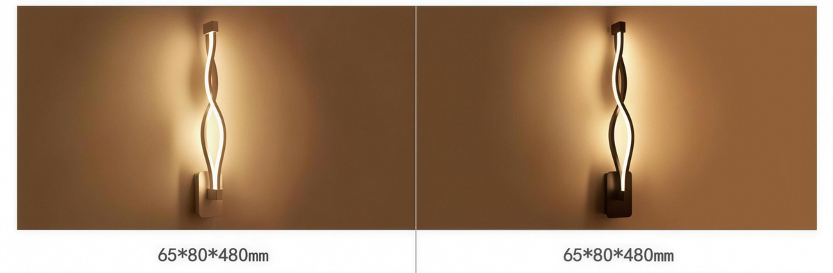 Nordic wave LED wall light - view 6