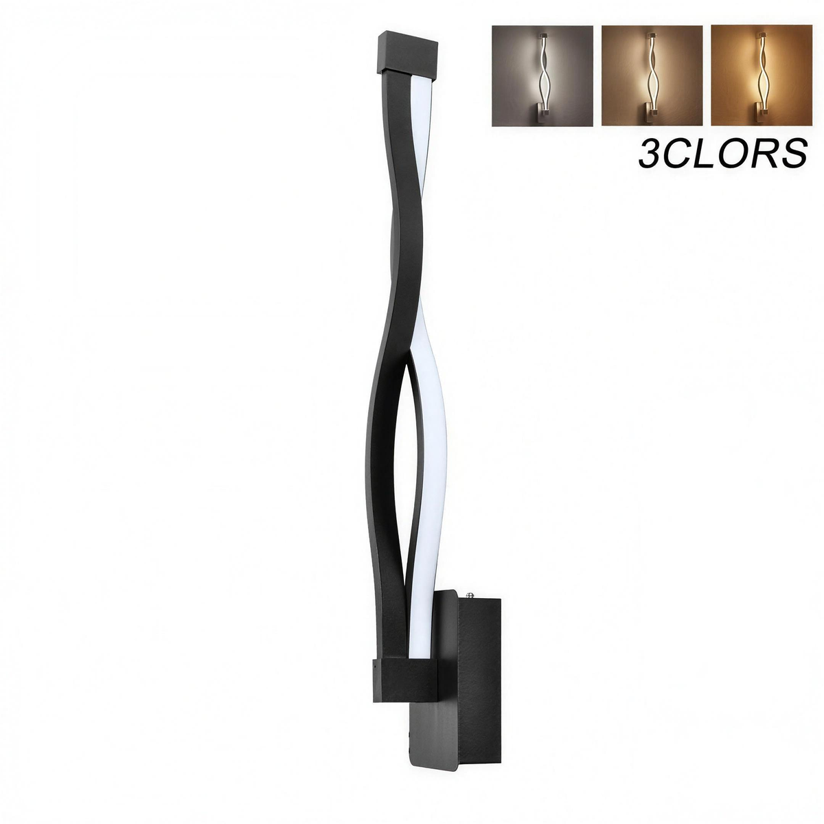 Nordic wave LED wall light - view 7